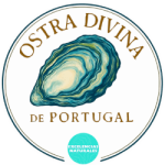 Logo marchio Ostra Divina de Portugal su fondo trasparente.